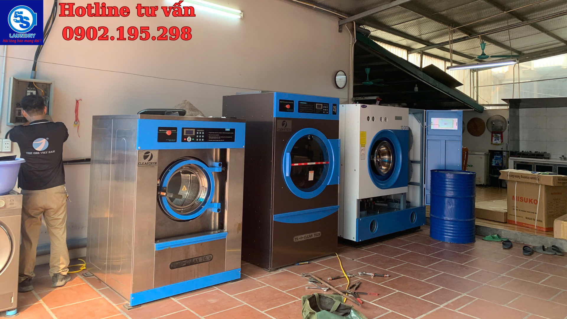 máy giặt sấy công nghiệp
